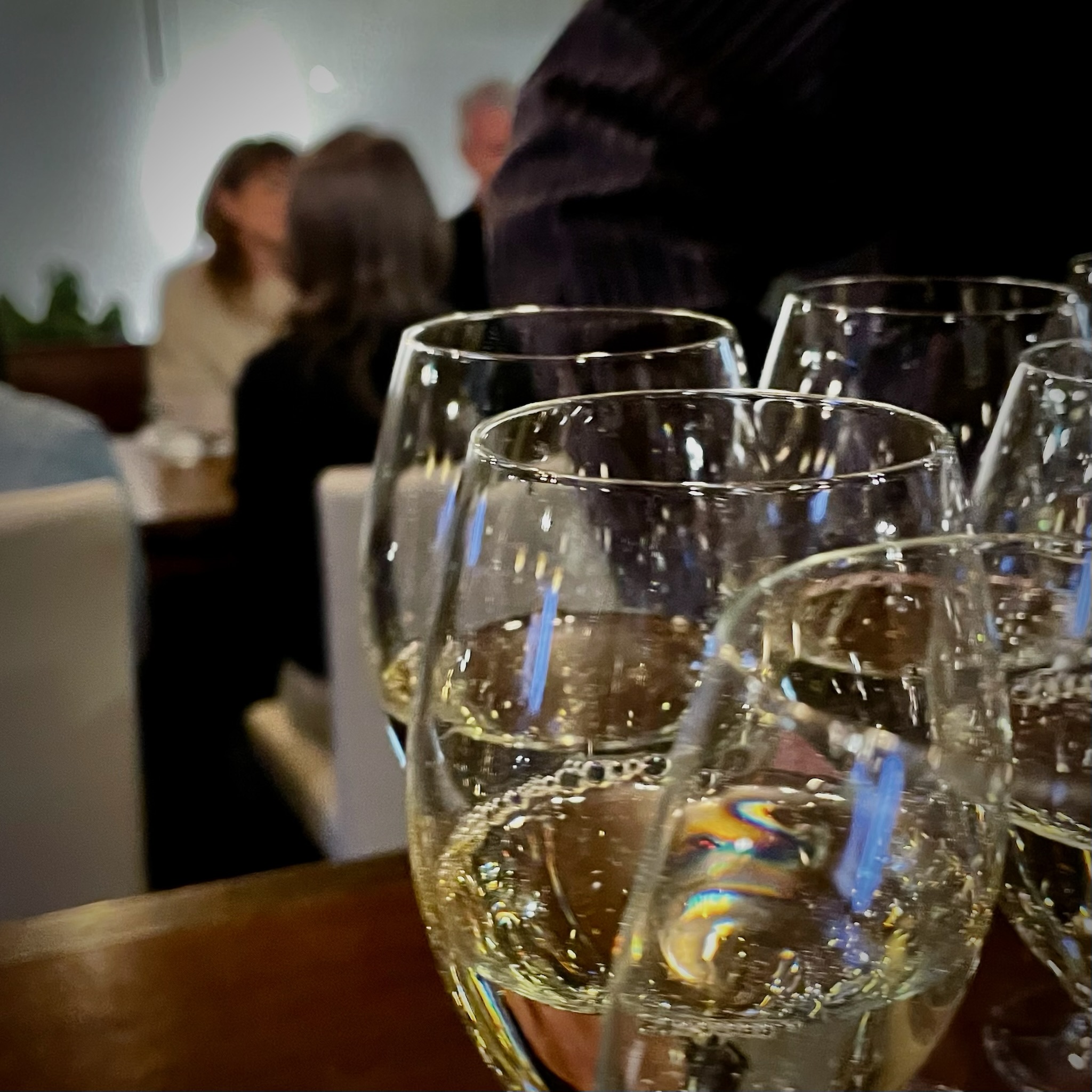 New Zealand wine glasses at Rangitoto Tokyo